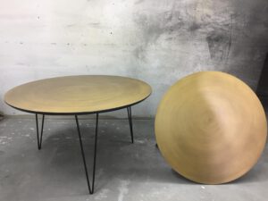 שולחן סלון מעוצב עגול