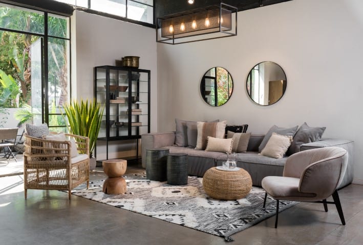 שטיח צמר מעוינים