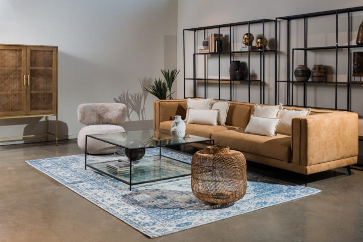 שטיח צמר תכלת