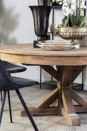 שולחן אוכל אבירים 2 עגול עם כסאות נוחים