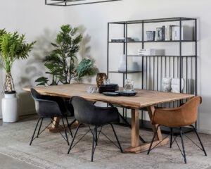 שולחן אוכל נורדי רגל עריסה