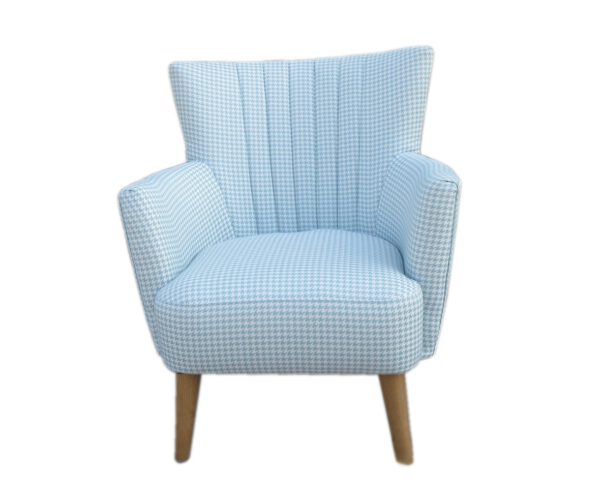כורסא קווין כחול בהיר