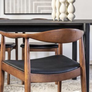 כסא עץ כהה קנדי