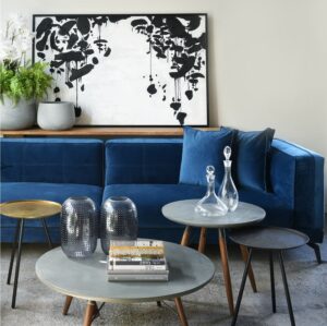 ספת לונדון כחולה