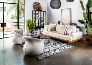 ספת לני עם כורסאות מעוגלות