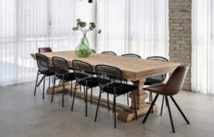 שולחן אוכל אבירים רגל נקר 3